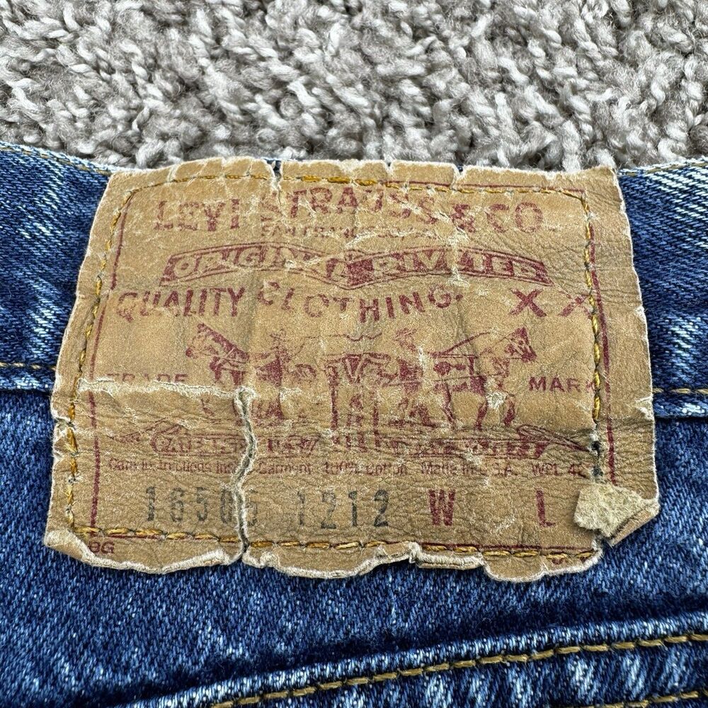Vintage LEVI'S Women's Acid Wash 16505-1212 High Waisted Jeans 30x27 - Picture 16 of 16